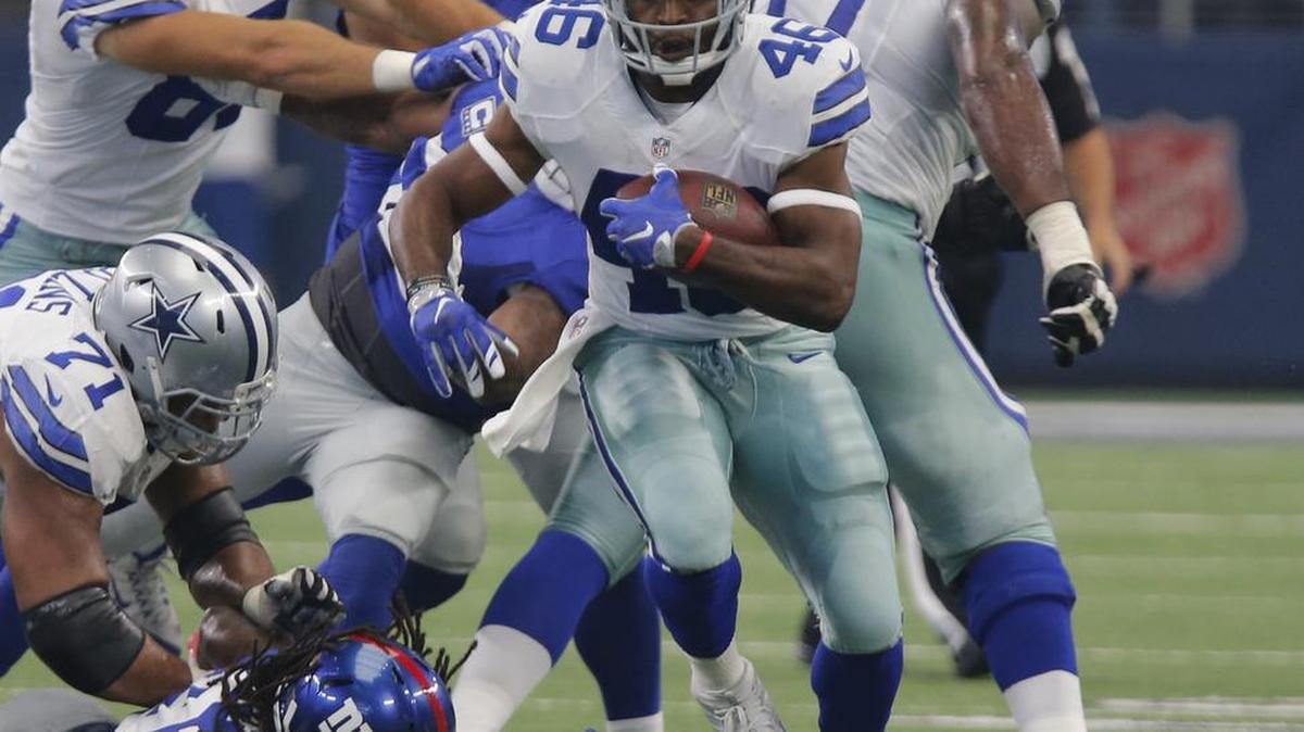 Cowboys running back Alfred Morris (46) spent four seasons in Washington before signing as a free agent.