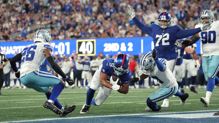 Live updates: Cowboys can’t stop Giants in upset loss in season opener