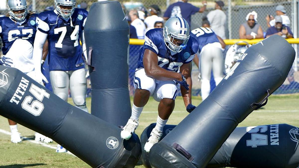 Dallas Cowboys defensive end Charles Tapper (79) has been sidelined since training camp with a fractured bone in his back.