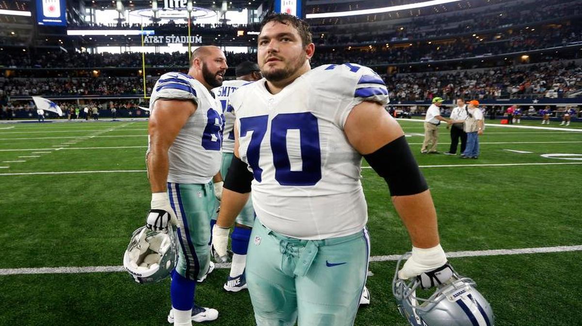 Guard Zack Martin (70) has been an All-Pro selection in each of his first two seasons in Dallas. He is one of three offensive linemen drafted in the first round by the Cowboys since 2011.