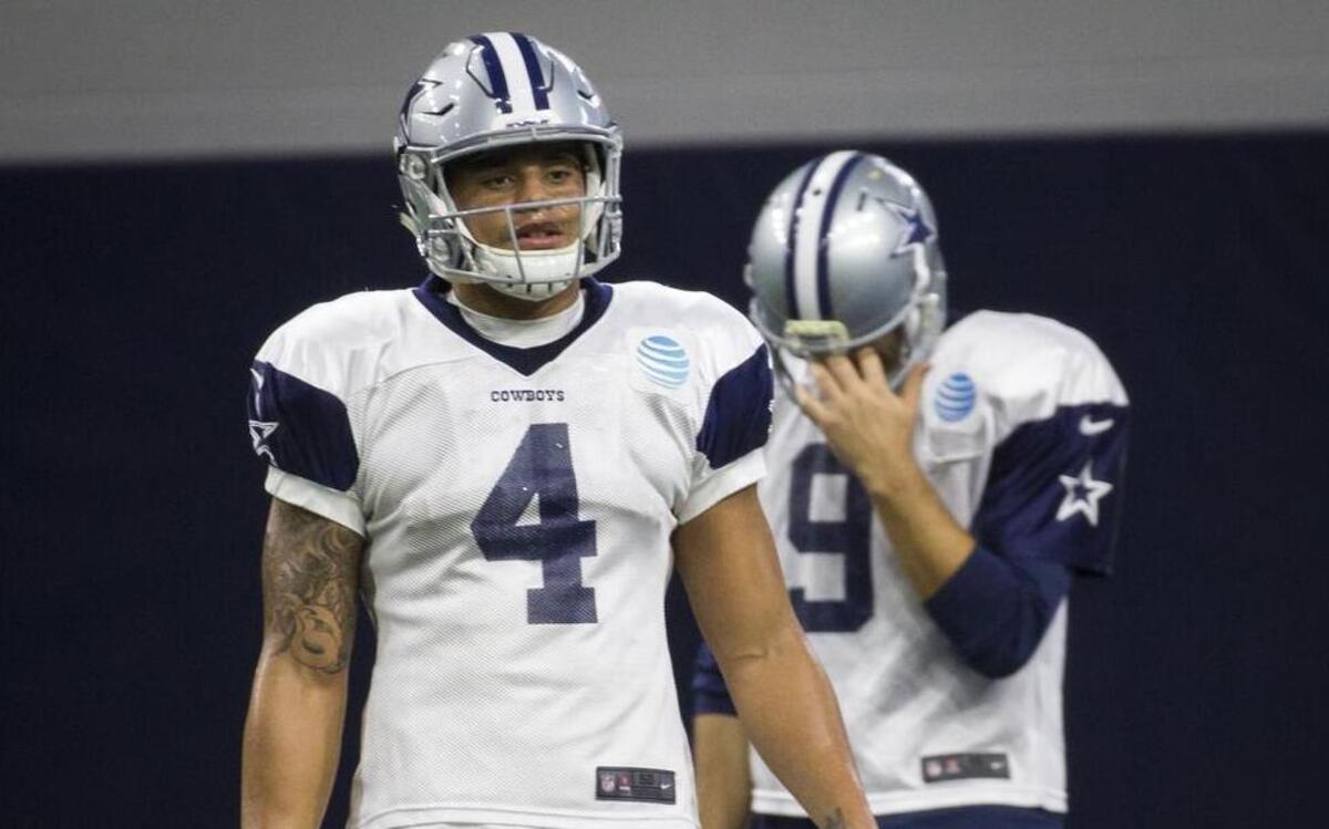 Dallas Cowboys quarterback Dak Prescott maintains his poise as his first NFL playoff game approaches.