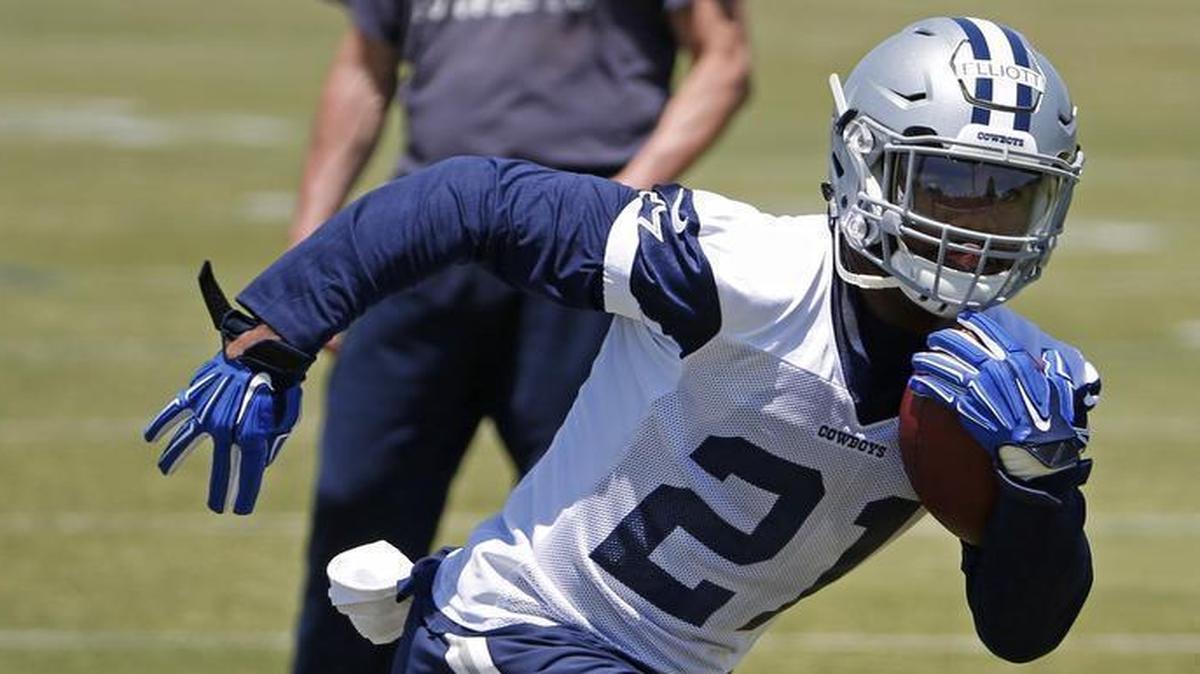 Ezekiel Elliott had everyone’s attention on the first day of rookie mini-camp Friday.