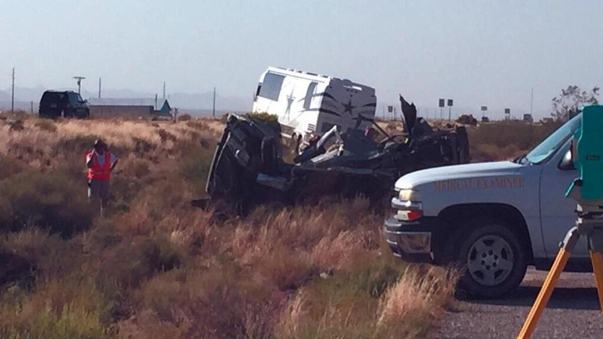 A Dallas Cowboys bus collided with another vehicle and authorities say four people were killed.