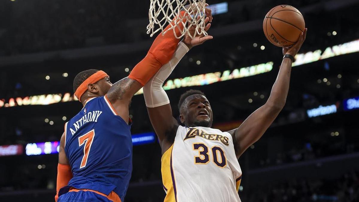 Los Angeles Lakers forward Julius Randle, a Plano native, has nine double-doubles this season.