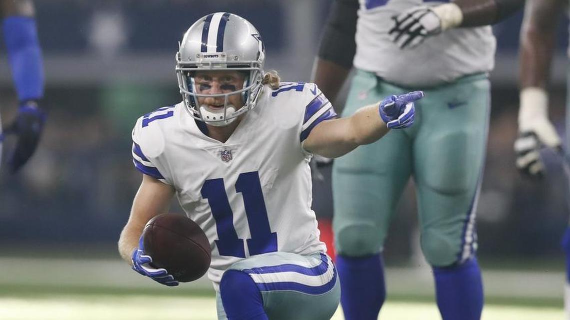 Dallas Cowboys wide receiver Cole Beasley has a concussion. His status for Sunday’s game against Kansas City is unknown.