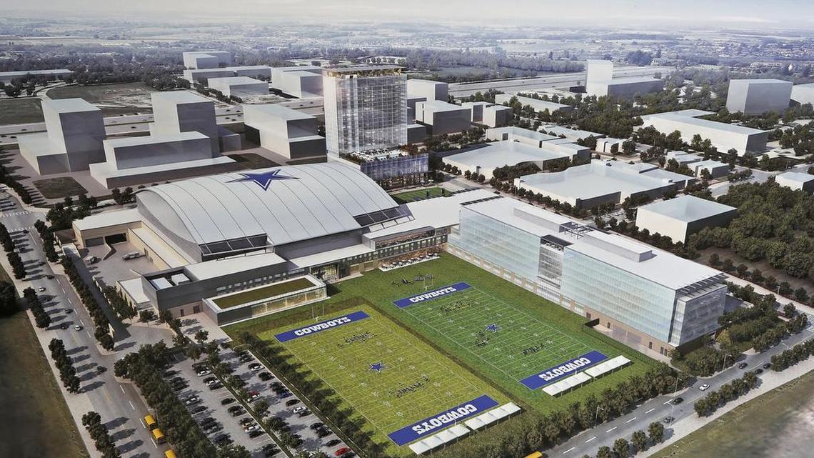 
Dallas Cowboys headquarters world headquarters in Frisco has a new name. The complex will be known as The Ford Center at The Star.
