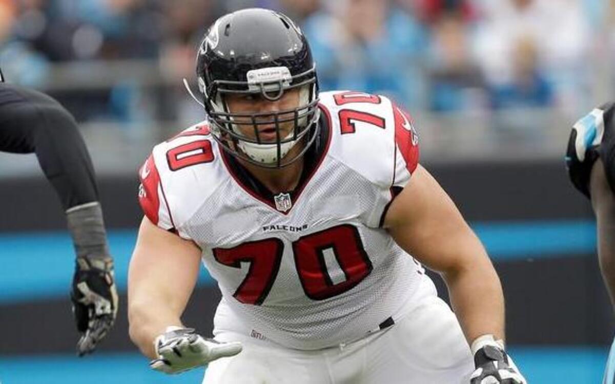 
Falcons left tackle Jake Matthews is in his second season out of Texas A&M



