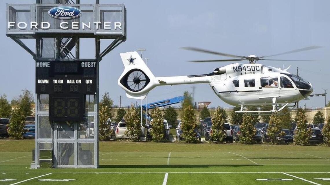 Take a helicopter to the next Cowboys game?