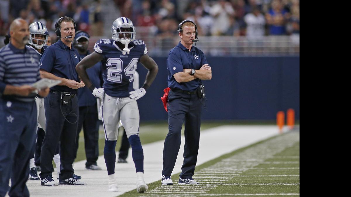 
Dallas Cowboys cornerback Morris Claiborne’s return to health is key to the team’s ability to move rookie top pick Byron Jones to free safety in 2015. Claiborned missed last season with a torn patella tendon and may not be ready to the start of training camp.
