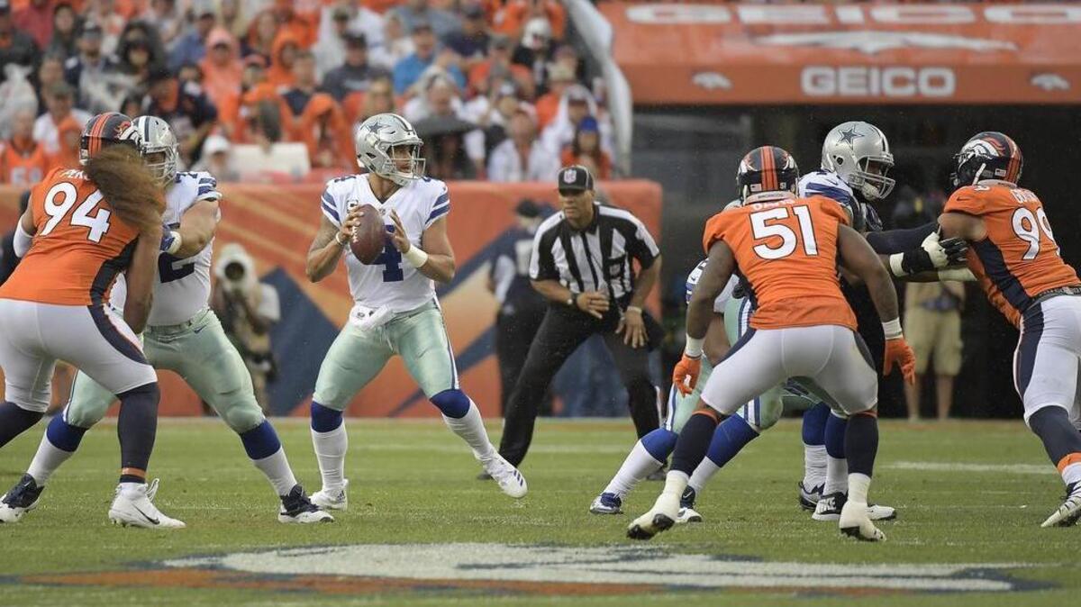 The Dallas Cowboys struggled to get some balance on offense against Denver.