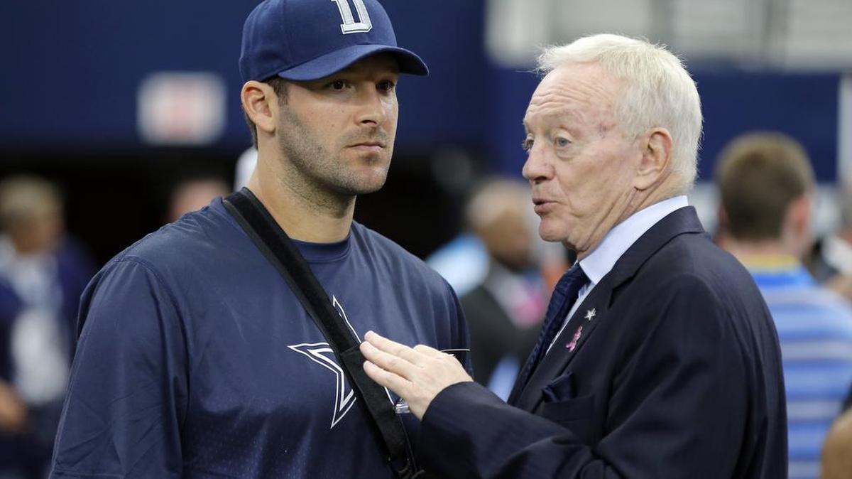 Dallas Cowboys owner Jerry Jones said there are no current plans to honor former quarterback Tony Romo.