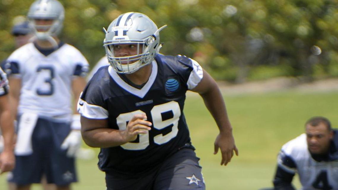 Dallas Cowboys rookie defensive end Jordan Carrell was drafted in the seventh round out of Colorado.