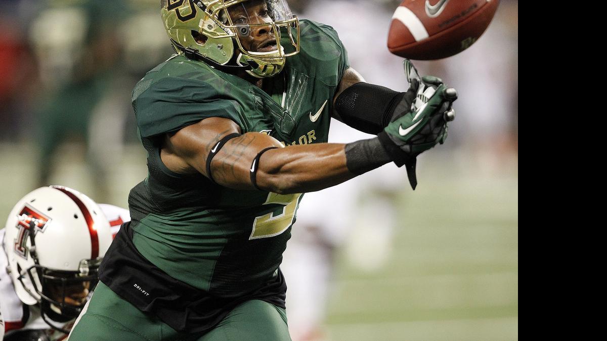 
Baylor’s Antwan Goodley hopes to catch on with Cowboys as an undrafted free agent. (Star-Telegram/Ron Jenkins)
