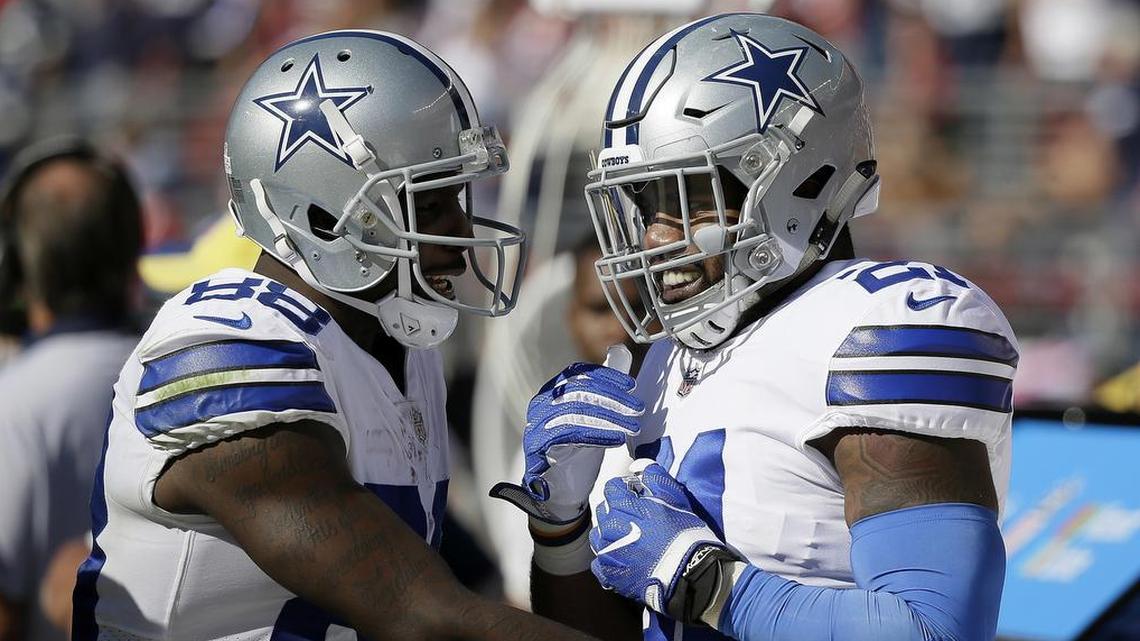 Dallas Cowboys running back Ezekiel Elliott and wide receiver Dez Bryant had big performances against San Francisco Sunday.