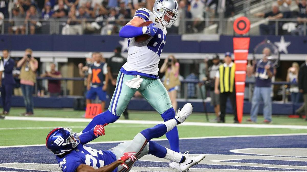 Dallas tight end Jason Witten and the Cowboys stepped over the New York Giants in last week’s 19-3 win.