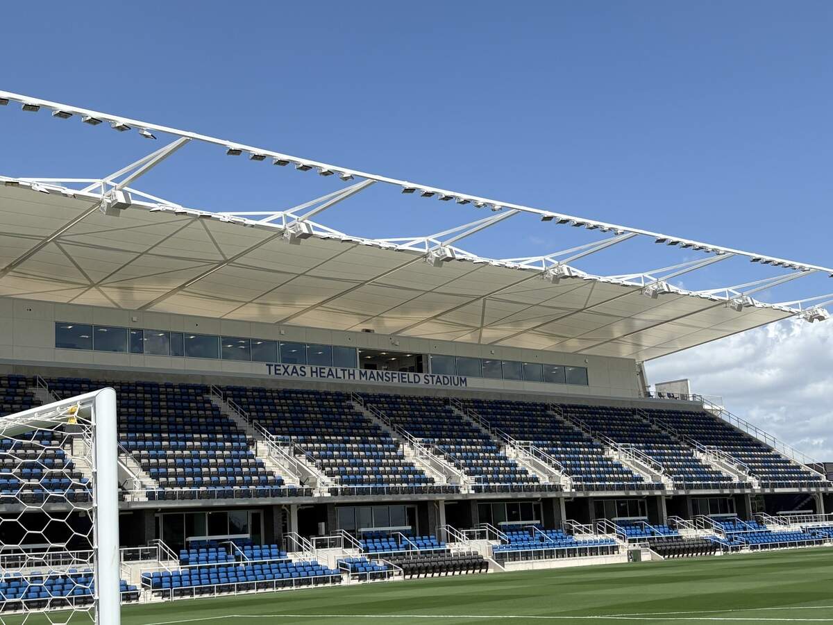 The new Texas Health Mansfield Stadium on Wednesday, July 1, 2026, in Mansfield.