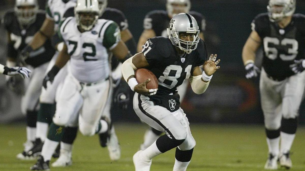 
Tim Brown will be inducted at the Pro Football Hall of Fame on Saturday.
