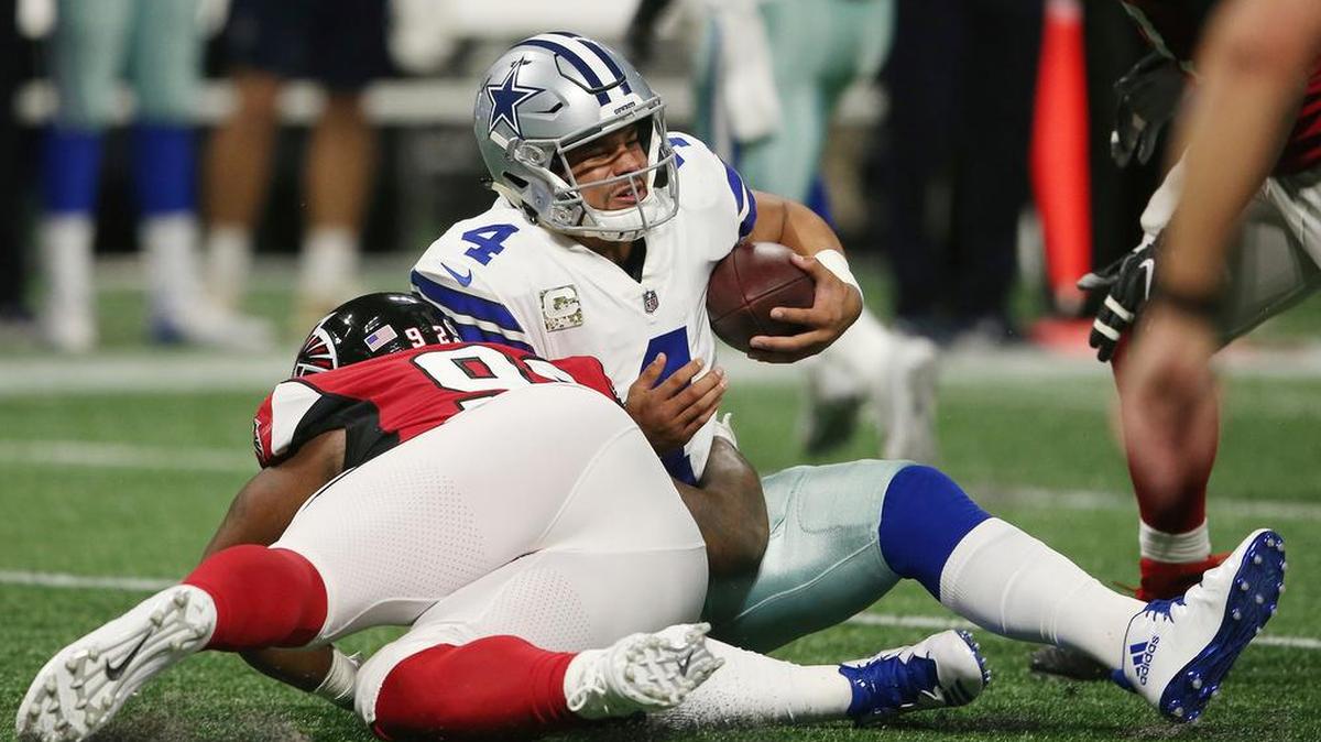The Dallas Cowboys are going to have to keep Dak Prescott on his feet a lot more Sunday night if they plan to make the playoffs.
