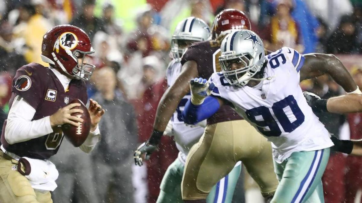 Dallas Cowboys defensive end DeMarcus Lawrence has 10.5 sacks this season.