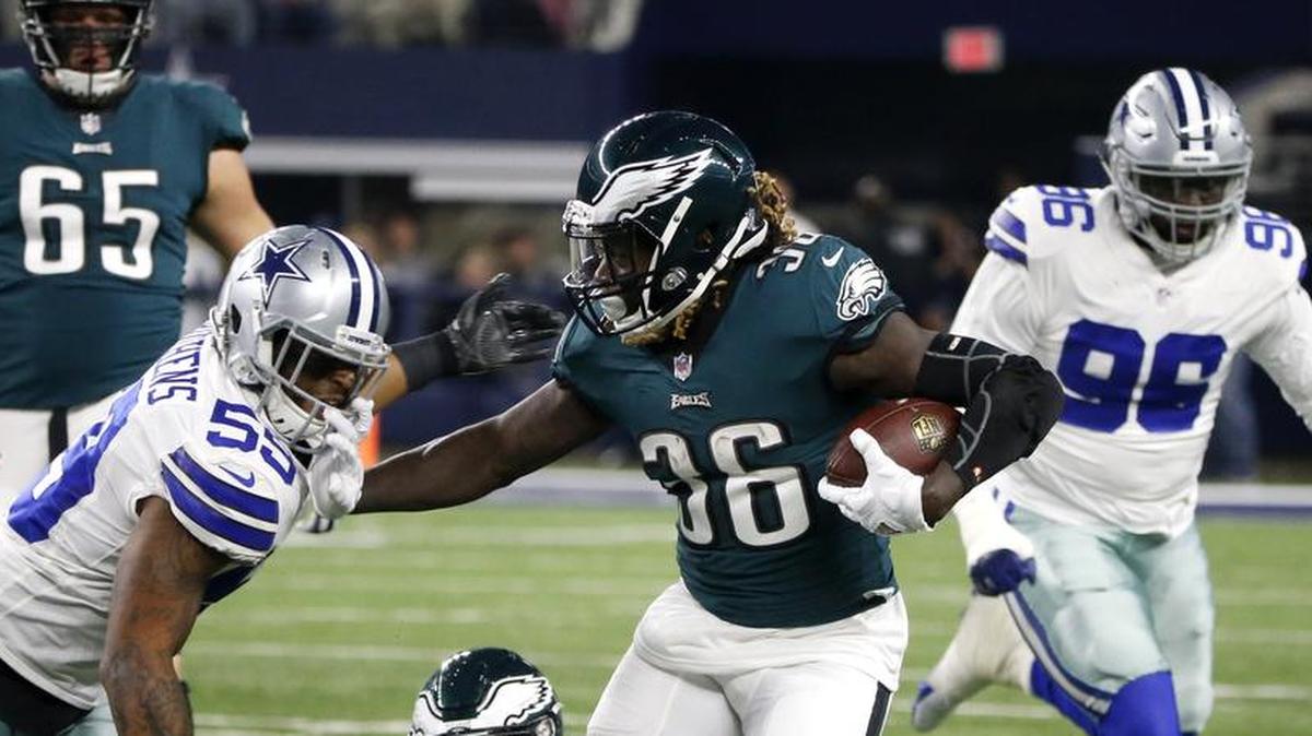 Jay Ajayi had a career-long 71-yard run on Sunday vs. the Cowboys.