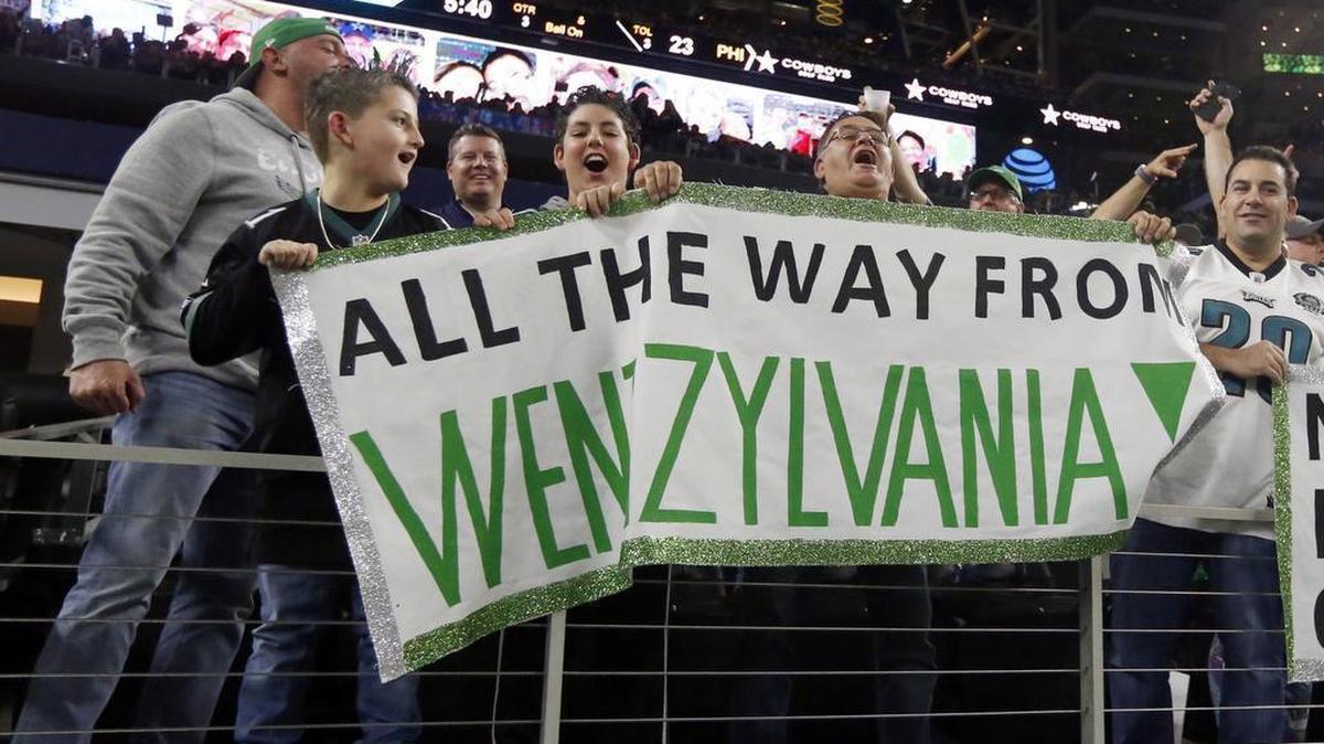 There were plenty of opposing fans at AT&T Stadium when the Philadelphia Eagles beat the Dallas Cowboys 38-7 on Sunday.