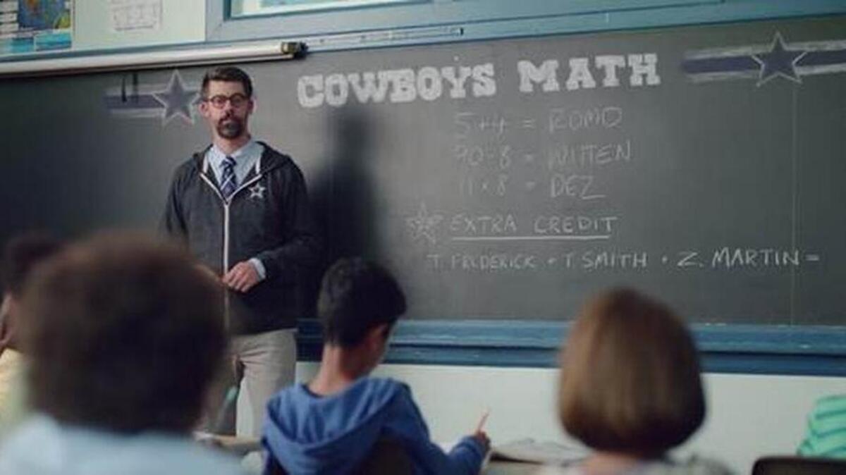 
The Dallas Cowboys will have a Nationwide Insurance jingle ad starting Tuesday. The ad is online only, but might expand to other platforms.
