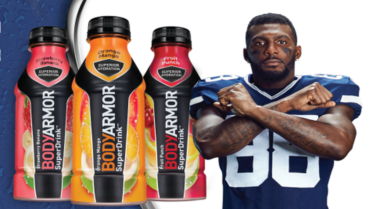 Dallas Cowboys wide receiver Dez Bryant has formed a partnership with BODYARMOR sports drink.