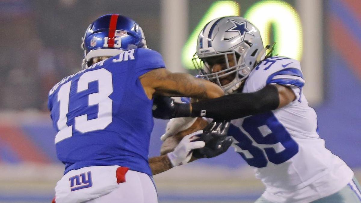 Dallas Cowboys cornerback Brandon Carr has met the challenges of some of the league’s top wide receivers, including New York Giants star Odell Beckham.
