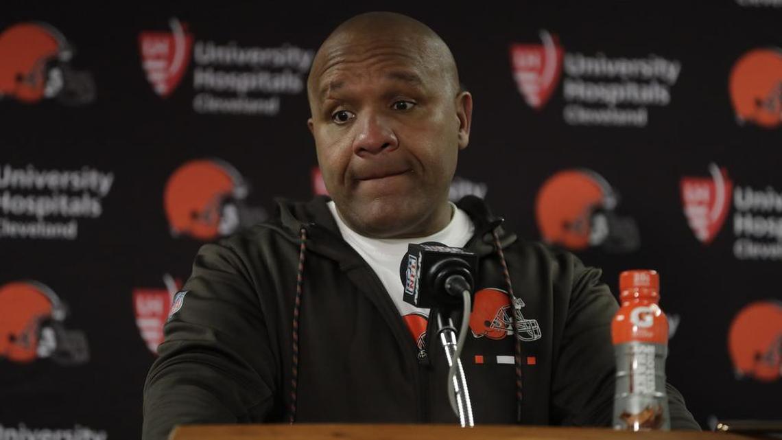 It’s been a long, tough season for coach Hue Jackson and the winless Cleveland Browns.