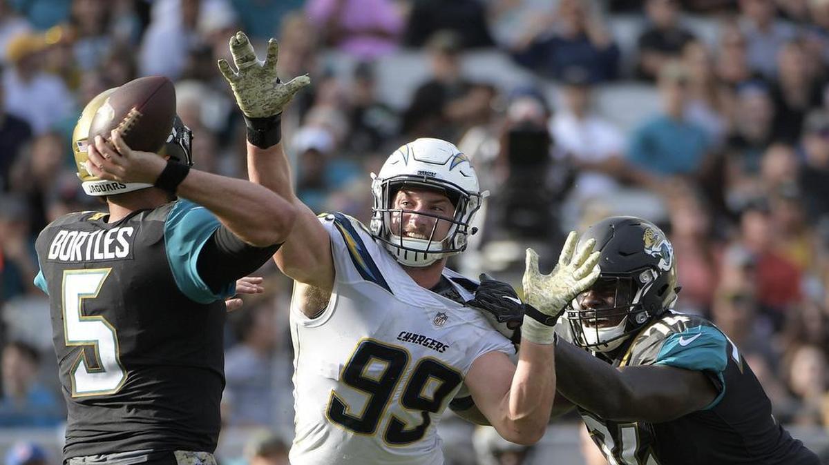 Los Angeles Chargers defensive end Joey Bosa disrupts a lot of plays and has 10.5 sacks this season.