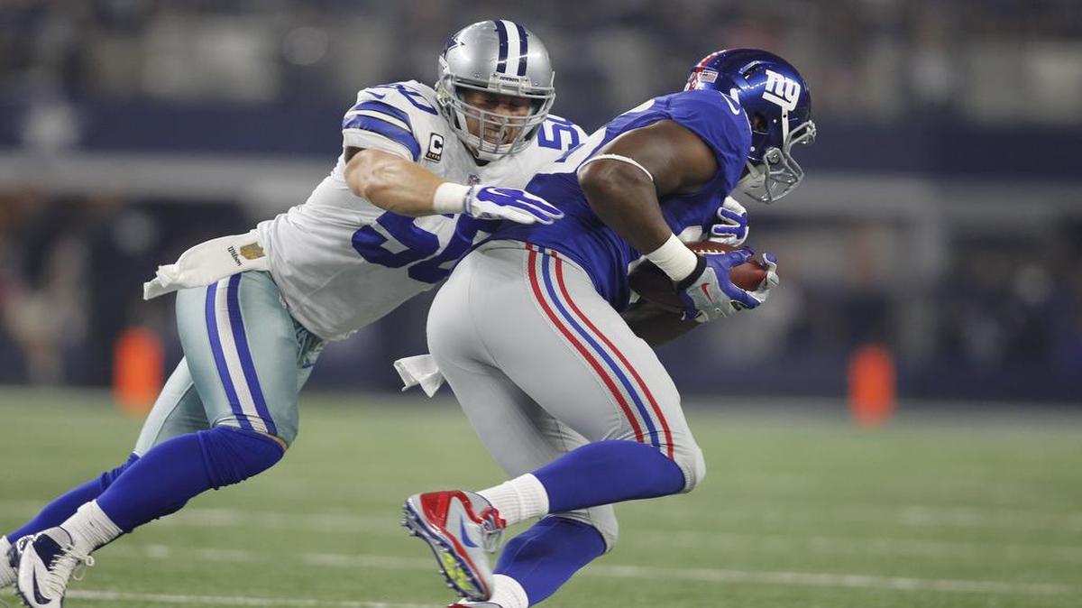 Sean Lee is second on the team in tackles with 44. He has one interception.