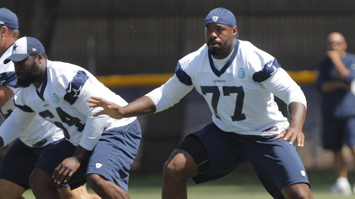 Tyron Smith is dealing with a groin strain, and his status is up in the air for Sunday’s game.