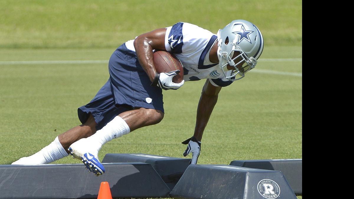 
Joseph Randle works during an individual drill at the team’s OTA on Wednesday.
