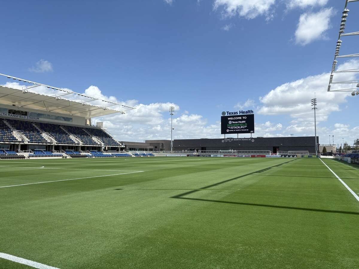 The new Texas Health Mansfield Stadium on Wednesday, July 1, 2026, in Mansfield.