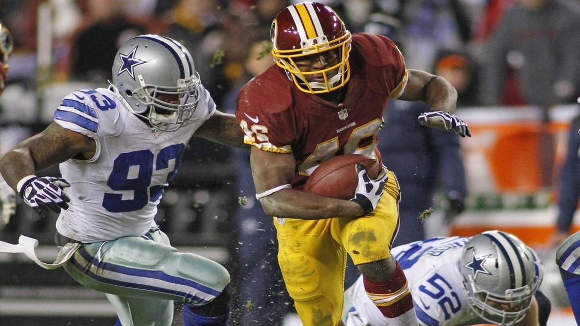 Newly-acquired free agent Alfred Morris is eager to start running for the Dallas Cowboys instead of against them.