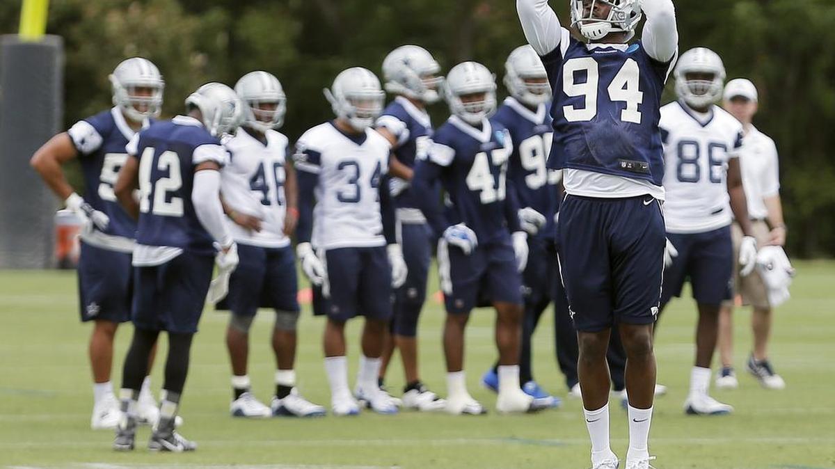 Cowboys defensive end Randy Gregory, shown in the offseason, faces a 10-game suspension for another violation of the substance abuse policy.