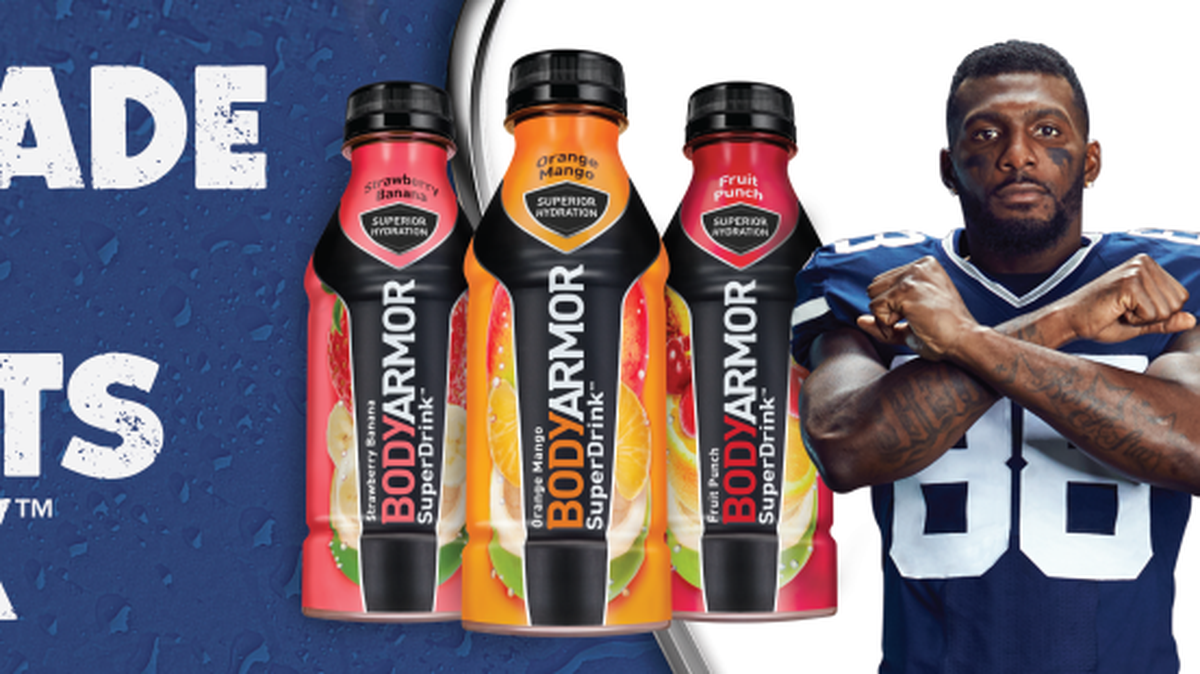 Dallas Cowboys wide receiver Dez Bryant has formed a partnership BODYARMOR sports drink.