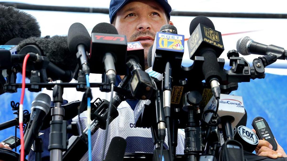 
Tony Romo is out with a stye in his left eye. Star-Telegram/Paul Moseley
