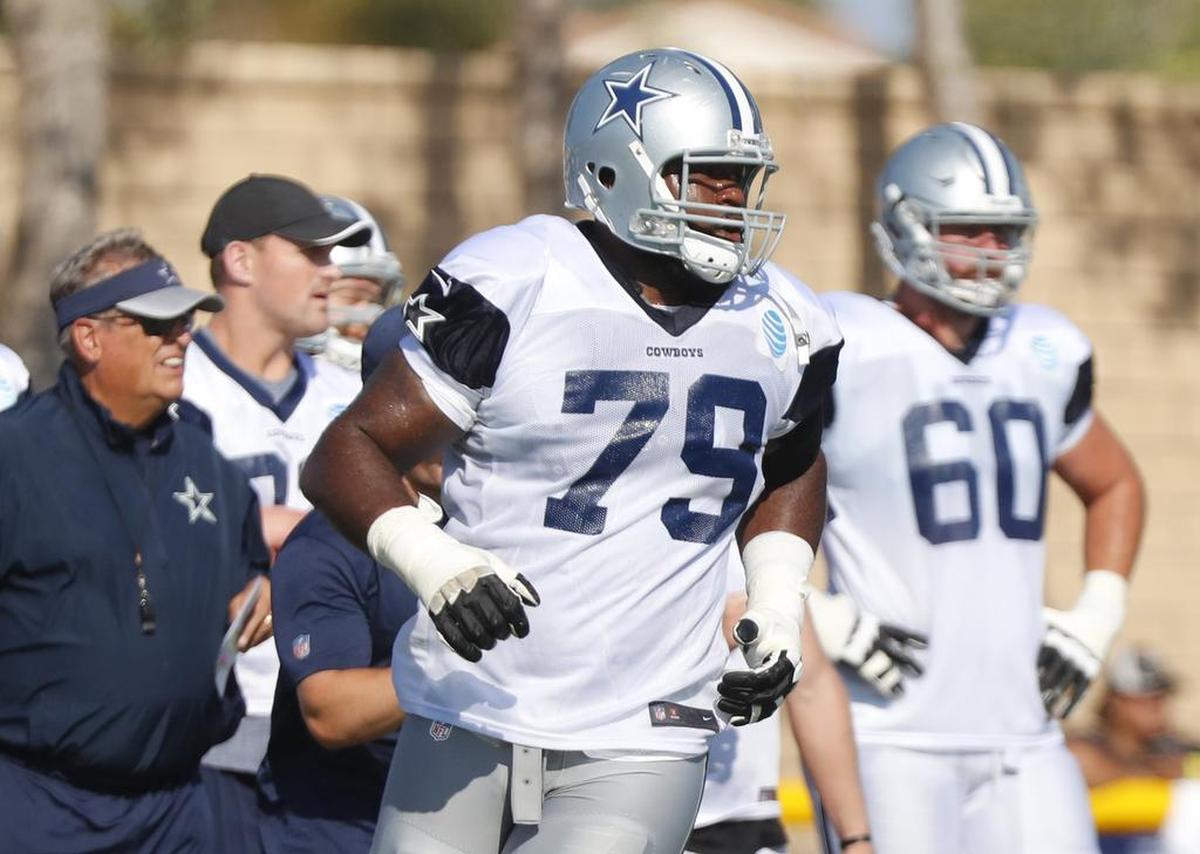 Chaz Green (79) is the leading candidate to start at left guard for the Cowboys.