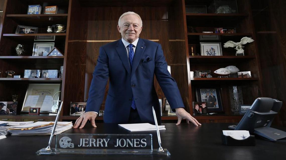 Dallas Cowboys owner and general manager Jerry Jones is being inducted into the NFL Pro Football Hall of Fame.