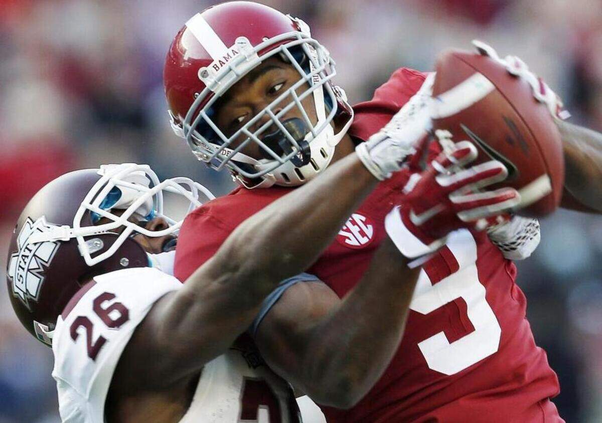 
 Alabama’s Amari Cooper seems likely to be the first wide receiver taken in the 2015 NFL Draft. 
