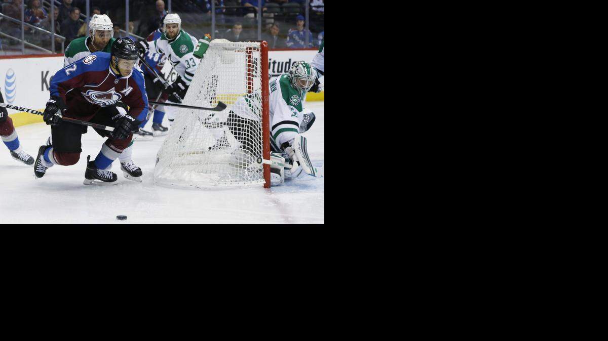 
Colorado Avalanche right wing Jarome Iginla, front left, ranks 20th all-time in goals scored. He was drafted by the Dallas Stars in 1995 but was traded before he ever played in Dallas.


