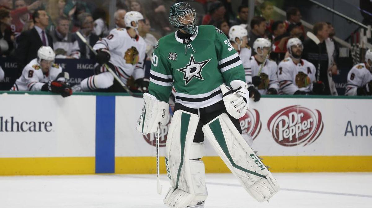 Dallas Stars goalie Ben Bishop has a .910 saves percentage. He has started 27 of 28 games this season.