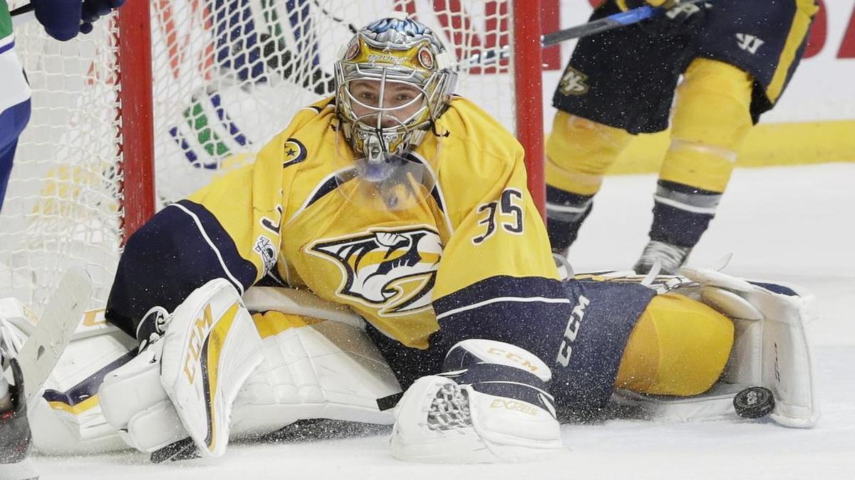 Nashville Predators goalie Pekka Rinne has had another impressive season but had a hiccup on Saturday, allowing four goals on 16 shots in a 7-4 loss to Florida.