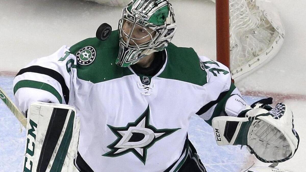 The Blues outshot the Stars 37-14 but goalie Kari Lehtonen kept his eye on the puck enough to keep the Stars alive in the playoffs.