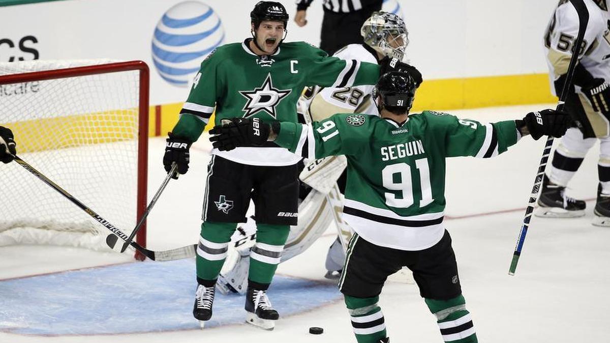 
Stars captain Jamie Benn and Tyler Seguin share scoring honors for Dallas this season with eight points apiece.

