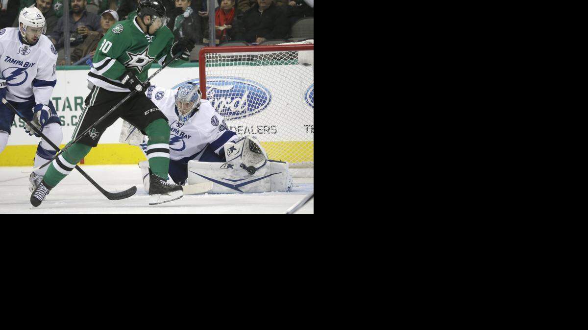 
Center Jason Spezza and the Dallas Stars were shut down by Tampa Bay Lightning goalie Andrei Vasilevskiy and Cedric Paquette in their meeting in Dallas last month. The two teams meet again Saturday in Tampa.


