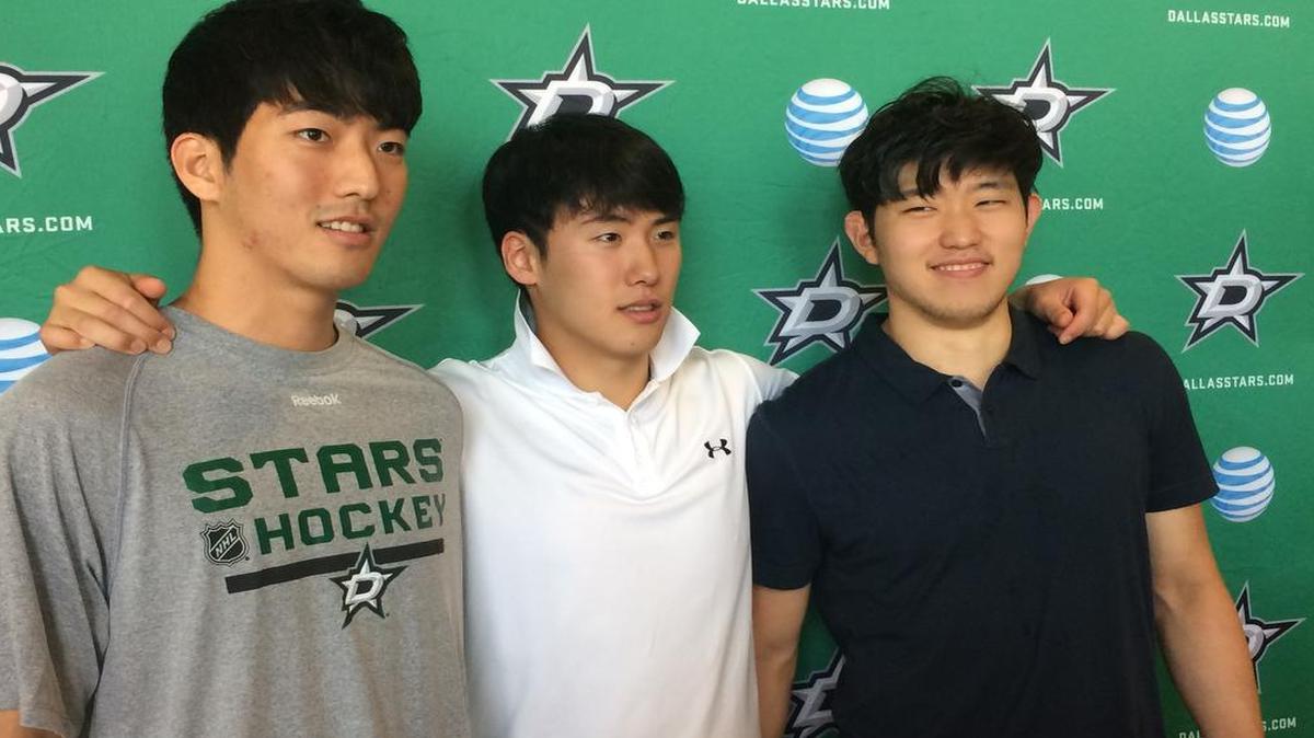 
South Koreans Kye Hoon Park, Wonjun Kim and Jinhui Ahn participated in the Dallas Stars’ development camp.
