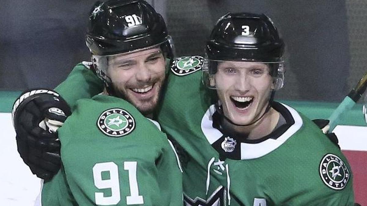 Tyler Seguin, left, and John Klingberg will represent the Dallas Stars in the 2018 NHL All-Star Game on Sunday in St. Petersburg, Fla.