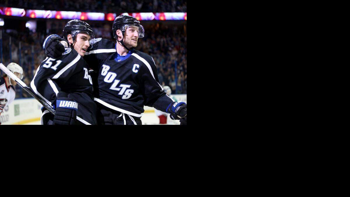 
Tampa Bay Lightning center Valtteri Filppula, left, and captain Steven Stamkos have help lift the Lightning to the top of the Eastern Conference standings. Tampa Bay has also scored the most goals in the NHL this season. 
